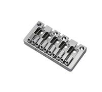Chevalet De Guitare Chevalet De Basse À 5 Cordes Traversant Le Corps Espacement 16,5 Mm(Silver)