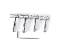 Chevalet de guitare électrique à 4 cordes pour guitare électrique - Bloc de cordes pour instruments de musique - Pièces de rechange pour instruments de musique - Chevalet à cordes - Vis à ressort