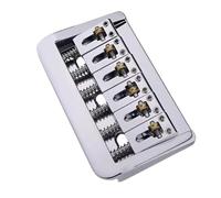 Chevalet de guitare électrique avec espacement des cordes de 10,5 mm Texture métallique pour accordage de précision Chevalet de guitare réglable