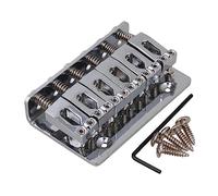 chevalet de Guitare électrique Chevalet De Guitare Électrique Chrome 65mm Fixe Hardtail Chevalet De Guitare Électrique Embout