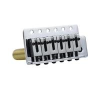 Chevalet De Guitare Electrique Pont Trémolo Pour Guitare Électrique Base De Selle En Laiton Ressort GG1001 Pièces De Rechange(Chrome)