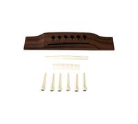 Chevalet de guitare en bois de palissandre à 6 cordes en os folk sillet broches fendues