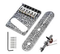 Chevalet de guitare en, matériel de remplacement réglable, disposition des trous standard, support de cordes stable pour les réparations des musiciens, mises à niveau, ateliers de pratique sur