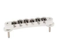 Chevalet De Guitare Pont De Selle À Roulettes De 10.4mm Avec Poteau Pour Guitare Électrique Style LP(Nickel)