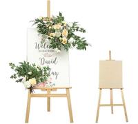 Chevalet de peintre, DAYPLUS chevalet pour bois, Support en toile à trois pattes réglable en bois de hêtre 150 cm