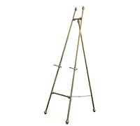Chevalet De Peinture À l'huile en Métal avec Trépied, Support D'Exposition De Bienvenue pour Mariage, Support D'Exposition d'art en Fer sur Pied pour Activités Intérieuregold-150Cm