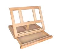 Chevalet de peinture pliable en bois naturel pour peintre professionnel et étudiants