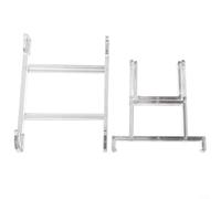 Chevalet de présentation réglable transparent pour bols, assiettes, cadres photo, livres, plastique, polystyrène, convient à de multiples fins d'affichage (transparent)