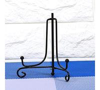 Chevalet De Présentoir Fer Noir 20cm Pour Assiettes Cadres Livres | Convient Aux Objets De Diamètre 26-30cm, Structure Stable, Décoration D’Intérieur Pour Exposer Vos Arts Et Photos