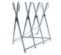 Chevalet de sciage galvanisé avec Poignées Dentures Pliable Tronconnage Tréteau