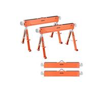 VEVOR Chevalet de Sciage, Lot de 2, Tréteau de Sciage Pliable, Capacité de Charge 816,5 kg, Hauteur Réglable, Pieds Robustes, Patins Antidérapants, Outil pour Menuiserie, Menuisiers, Bricoleurs Bois