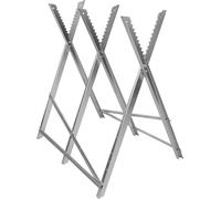 Chevalet de sciage tronçonneuse pliable en métal chevalet de sciage bois denté chevalet de travail bois