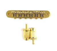 Chevalet de selle réglable à 6 cordes pour guitare enveloppante avec goujons de barre d'arrêt Tune-O-Matic