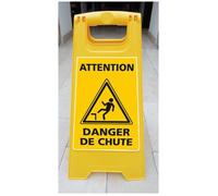 Chevalet de signalisation - Attention Danger de Chute - Dimensions 600x300mm