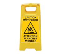 Chevalet de signalisation - Attention Plancher Mouillé - Dimensions 600x300mm