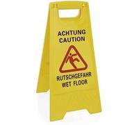 Chevalet de signalisation jaune h60cm -