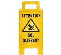 Chevalet de signalisation ''Sol glissant'' 600x275mm - NOVAP - 4291000 Noir G