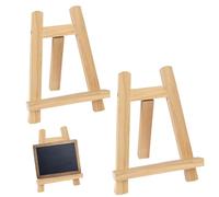 Chevalet de table, 2 pièces mini chevalets en bois 20x15 cm chevalet d'affichage d'art de table support carte pour afficher des images peinture dessin, mini