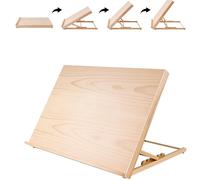 Chevalet de table A2 - 65 x 51 cm - En bois de hêtre - 5 angles différents - Cadre en H - Pliable et portable - Pour artistes, adolescents et peintres