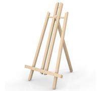 Intirilife Chevalet De Table En Bois De Hêtre 27 X 50 Cm - Porte-Photo Pliable Porte-Photo Chevalet Assis À Trois Pieds