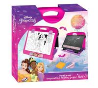 Chevalet de table double face Princesse Disney 2 en 1 | Tableau blanc et tableau noir pour enfants | Tableau à dessin, écriture et apprentissage | Portable, pliable et facile à ranger | Jouet créatif