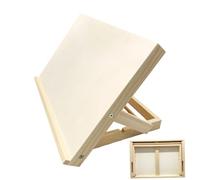 Chevalet de table en bois - 33 x 23 x 2,5 cm - Pliable, réglable, léger et durable - Support de peinture réglable avec support stable, croquis, peinture sur toile - Pliable