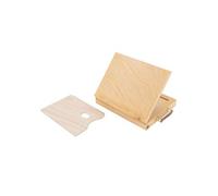 ECD Germany Chevalet de table en bois 33,5 x 26 cm avec tiroir, palette et compartiment