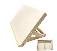 Chevalet de table en bois de 33 cm | Chevalet de bureau | Boîte de fournitures artistiques | Chevalets de peinture | Support de toile pliable et réglable pour croquis, aquarelle, peinture à l'huile