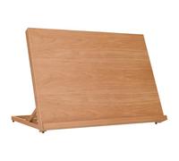 Chevalet de table en bois de hêtre massif - 65 x 48 x 7 cm - Pliable et léger - Idéal comme chevalet, tableau d'écriture, tableau magnétique pour bureau, réunion, atelier et présentation