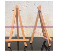 Chevalet de table en bois de hêtre, trépied, haut. 16 cm, porte-menu mariage - Unique