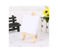 Chevalet De Table Petit Lot de 10 mini-chevalets en toile et bois naturel for peinture, dessin, artisanat, mariage