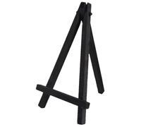 Chevalet De Table Petit Lot de 5 mini chevalets noirs 24 x 18 pouces, fournitures artistiques for enfants, trépied en bois for support toile, d'affichage for téléphone portable, chevalet table