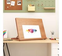 Chevalet de Table Planche à Dessin Peinture Artiste Bois de Hêtre Massif vidaXL