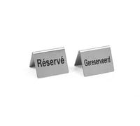 Chevalet de table Réservé 4 pièces, Réservé, 50x35x(H)40mm