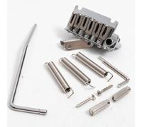 Chevalet de trémolo à 2 points pour guitare électrique Fender Stratocaster, espacement des cordes de 10,5 mm, kit de pont de trémolo de rechange avec clé à ressorts de bras chromé