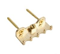 Chevalet de trémolo pour guitare électrique - Laiton massif massif finition or 49,5 x 19 mm pour système de vibrato style Fender