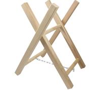 UNIVERSEL - Chevalet De Tronçonnage En Bois De Hêtre/Frêne - 2 Trétaux Pour Sciage Et Coupe De Bûche - Longeur 63 cm - Largeur 40 cm - Hauteur 54 cm