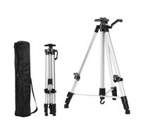 Chevalet de voyage pliable en alliage d'aluminium, support réglable métal Portable for croquis, fourniture peinture d'artiste intérieur et extérieur Pour Peinture(Metal White B)