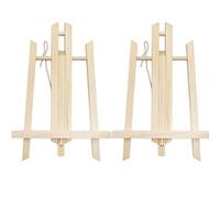 Chevalet en bois de 30 cm de haut pour enfants, petit présentoir en bois massif, pliable et réglable en hauteur