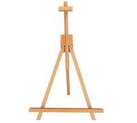 Chevalet en bois miniature, chevalet de bureau à trépied pour la peinture à l’huile et la présentation publicitaire, support en hêtre fait main en forme de A avec une