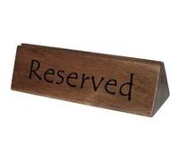 Lot de 10 supports en bois pour pancarte réservé - Pour café, restaurant
