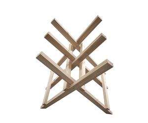 Chevalet en Bois WERKAPRO à 3 Supports pour sciage de bûches