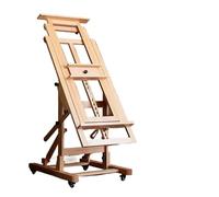 Chevalet en hêtre for bûches d'art, couleur noyer, multifonctionnel, plat, double usage, sol relevable, grand(Black walnut)