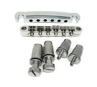 Chevalet et cordier O-Matic 6 cordes avec goujons pour LP Les Electric Parts Replacement and Rollers Saddle et pour Les