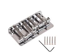 Chevalet Jazz Bass à 4 cordes, compatible avec Fender | Métal, pont de basse à 4 cordes, pièce de rechange for pont de basse