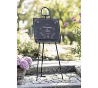 Chevalet « Modern » en métal, noir mat, 115 cm de haut, butoir client, support de tableau, trépied, chevalet de peinture, tretaux
