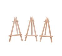 Chevalet Peinture Mini chevalet de décoration en bois for artiste, 1 pièce, chevalet d'art en bois, support de carte de Table de mariage, présentoir for fête(12.5x7cm 1pc)