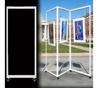 Chevalet pliable portable pour expositions d'art et présentoirs