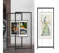 Chevalet pliable pour panneaux de mariage et affichage de photographie, 5 pièces, support publicitaire autonome pour affiches, œuvres d'art et impressions (60 x 150 cm)