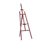 Chevalet pliant en bois de pin avec cadre support arrière for peinture à l'huile(RED)